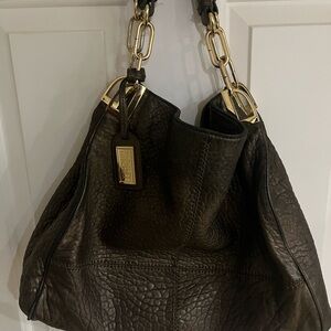 Elegant Bronze Leather Women's Bag